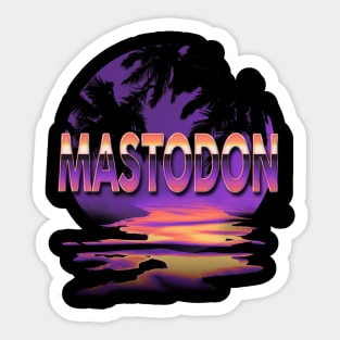 Quotes Mastodon Name Retro Styles Birthday 70s 80s 90s Sticker